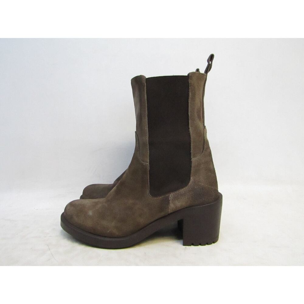 Emanuele Crasto Womens Size 37 EUR Brown Suede Chelsea Ankle Fashion Boots